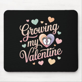 Growing My Valentine By Feet Heart Design Mouse Pad