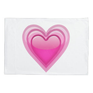 Growing Pink Heart - Emoji Pillowcase