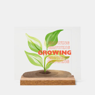 Growing Strong Acrylic Sign