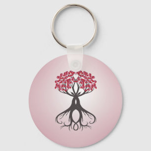 Growing Together with Love Keychain