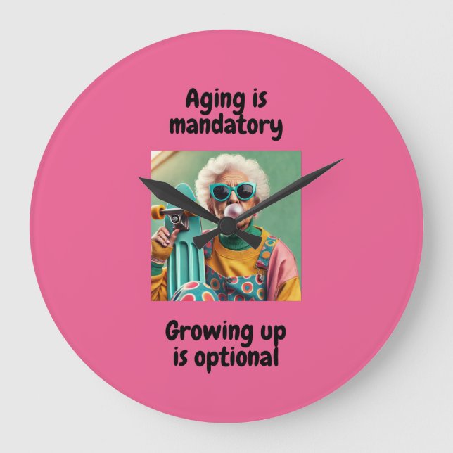 Growing up large clock (Front)