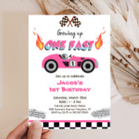 Growing Up One Fast Red Race Car 1st Birthday