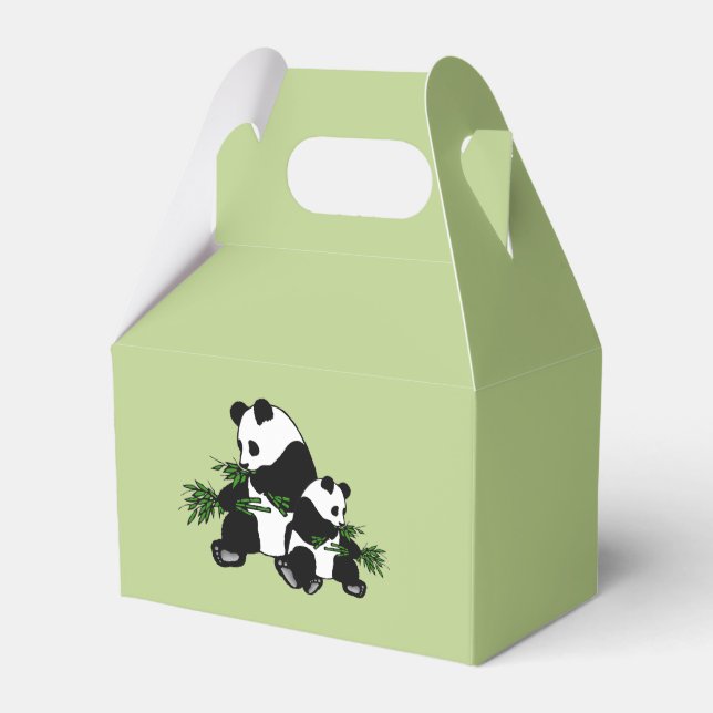 Growing Up Panda Favor Box (Front Side)