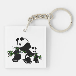 Growing Up Panda Keychain