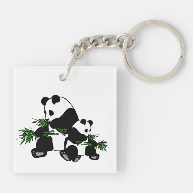 Growing Up Panda Keychain (Back)