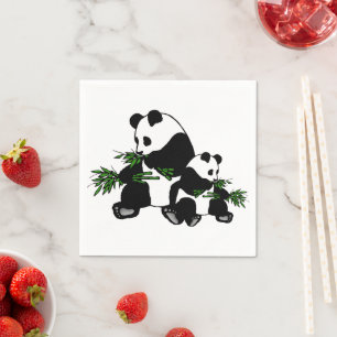 Growing Up Panda Napkin