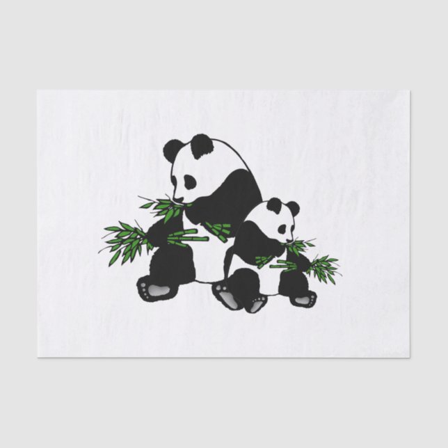 Growing Up Panda Tissue Paper (Front)