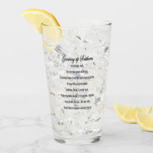 "Growing Up Southern Sweet Tea Glass Tumbler