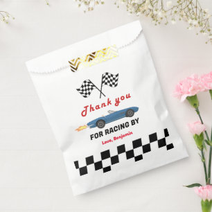 Growing UP TWO Fast  Race Car Boy 2nd Birthday Favour Bag
