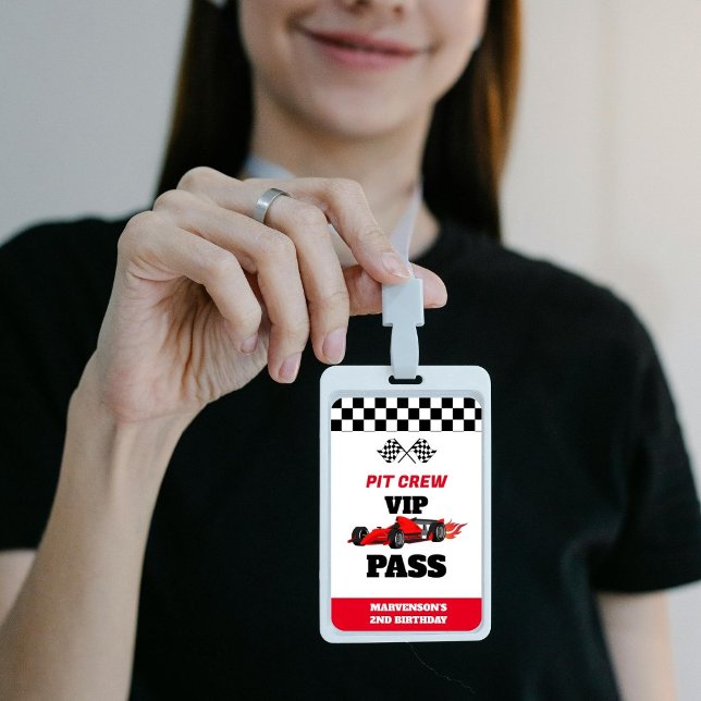 Growing UP TWO Fast  Race Car Boy 2nd Birthday Pap Badge (Creator Uploaded)