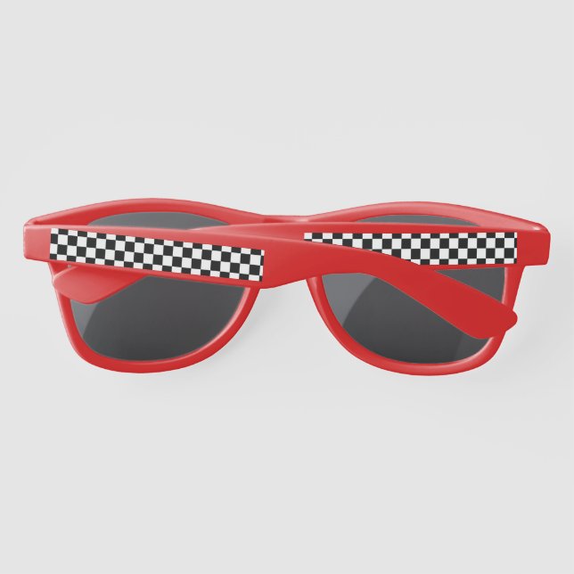 Growing UP TWO Fast Race Car Boy 2nd Birthday Sunglasses (Back)