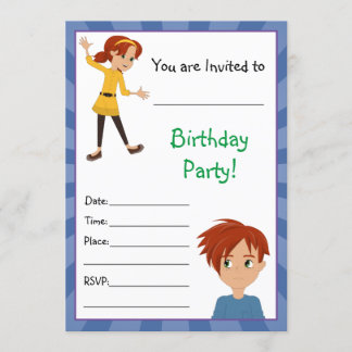 Growing up with Abbey and Sam Invitations