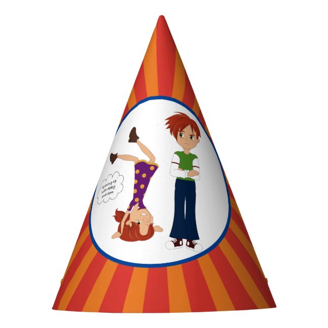 Growing up with Abbey and Sam Party Hat (Front)