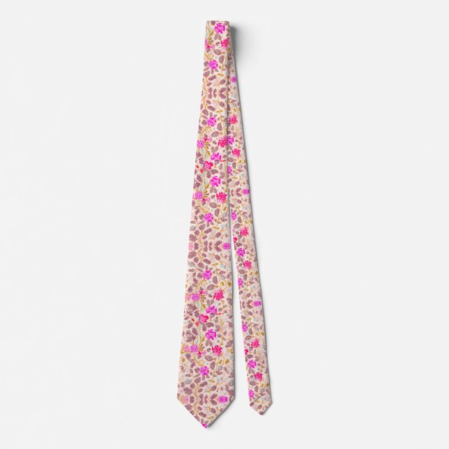 " Growing Vine" Neck Tie for Wedding  (Front)