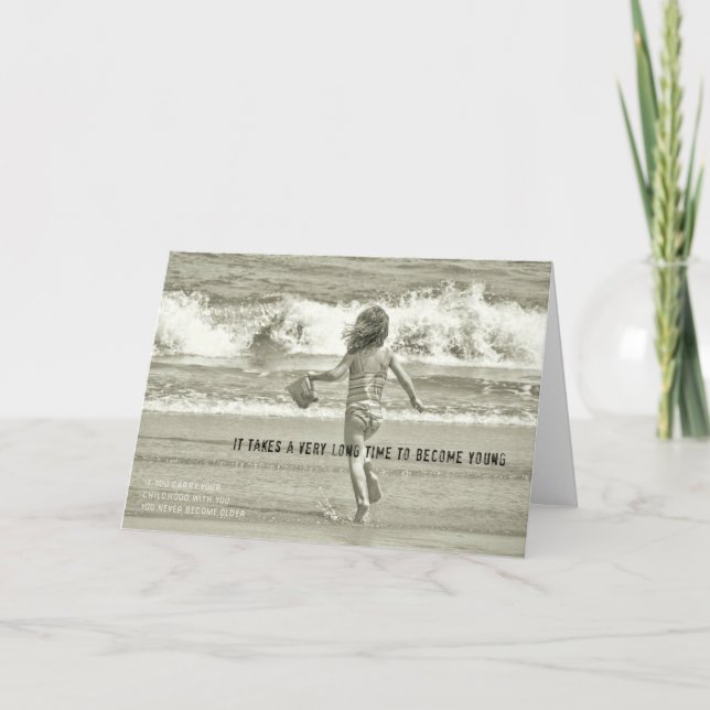 GROWING YOUNG Greeting Card (Front)