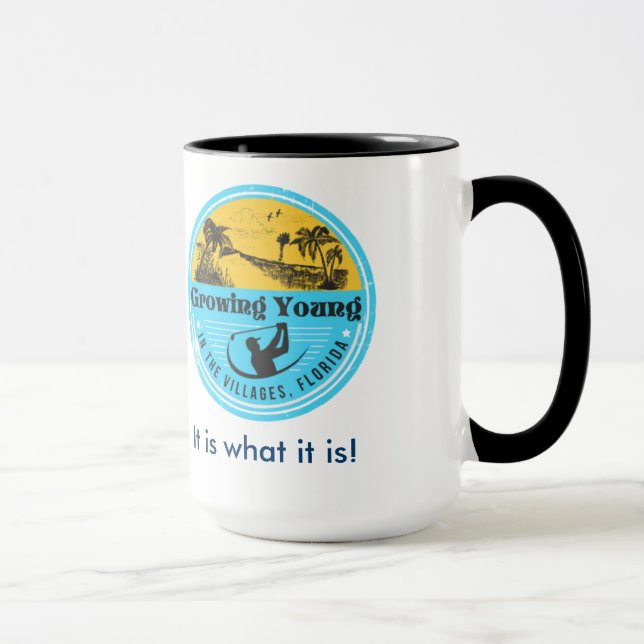Growing Young in The Villages Mug (Right)