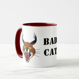 Growling Caracal Bad Cat Mug