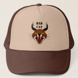 Growling Caracal Bad Cat Trucker Hat