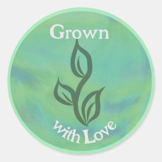 Grown with Love I Classic Round Sticker