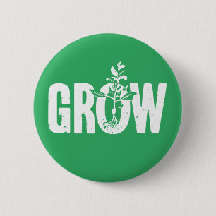 Growth 2 Inch Round Button