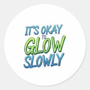Growth at Your Own Pace Classic Round Sticker