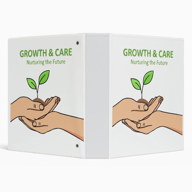 Growth & Care | Nurturing the Future Inspirational Binder (Background)