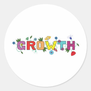 GROWTH CLASSIC ROUND STICKER