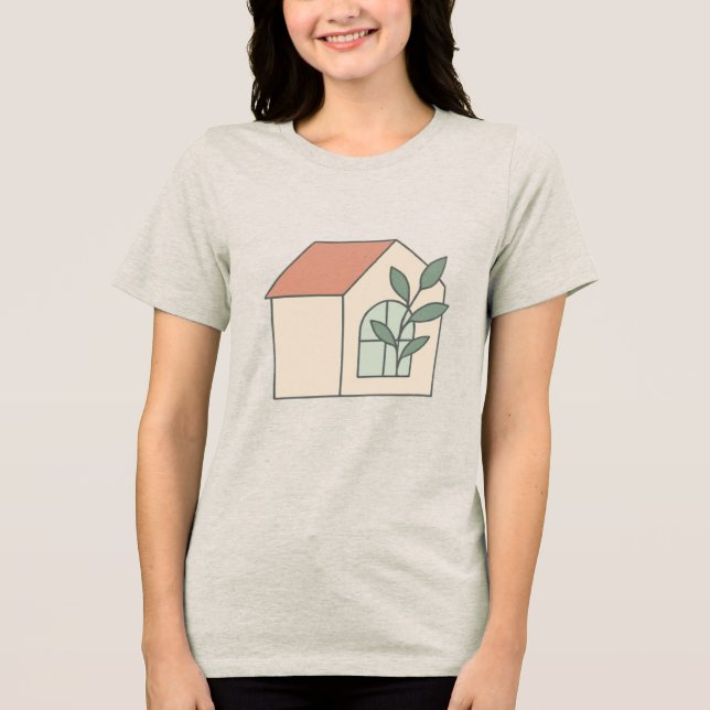 Growth From Within – A Quiet Bloom Tri-Blend Shirt (Front)
