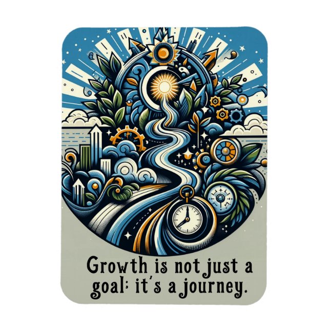 Growth is a Journey Magnet (Vertical)