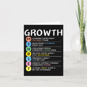 Growth Mindset Clroom Brain Motivation Entrepreneu Card