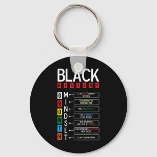 Growth Mindset Definition Cool Black History Month Keychain