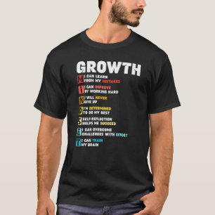 Growth Mindset Definition Motivational Quote Inspi T-Shirt