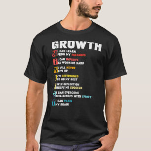 Growth Mindset Definition Motivational Quote Inspi T-Shirt
