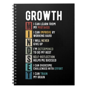 Growth Mindset Definition - Motivational Quote Notebook