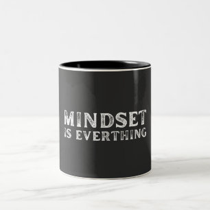 Growth Mindset Entrepreneur Teacher Fitness Motiva Two-Tone Coffee Mug