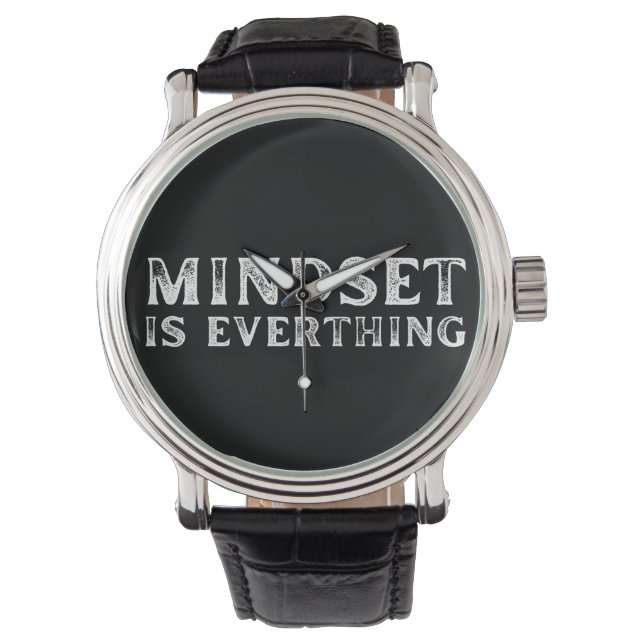 Growth Mindset Entrepreneur Teacher Fitness Motiva Watch (Front)