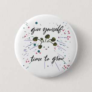 Growth Mindset Inspirational Design 2 Inch Round Button