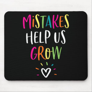 Growth Mindset Positive Back to School Teacher St Mouse Pad