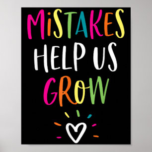 Growth Mindset Positive Back To School Teacher Stu Poster
