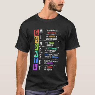 Growth Mindset Positive Motivational Classroom Tea T-Shirt