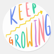 Growth Mindset Sticker “Keep Growing”