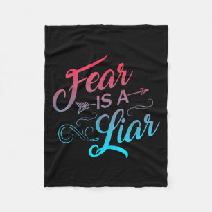 Growth Mindset Teacher Fear Is A Liar Fleece Blanket