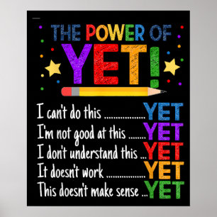 Growth Mindset Teacher Kindnes Power Inspirational Poster