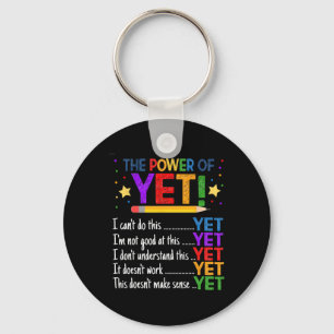 Growth Mindset Teacher Kindness Power Of Yet Inspi Keychain