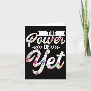 Growth Mindset Teacher The Power Of Yet Card