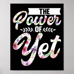 Growth Mindset Teacher The Power Of Yet Poster