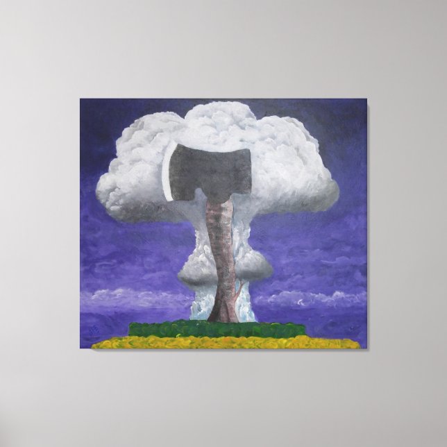 Growth of Aggression Fantasy Abstract Canvas Print (Front)