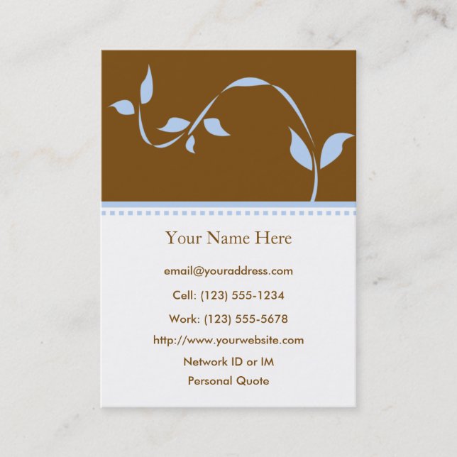 Growth Profile Business Card (Front)