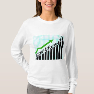 Growth Success Progress Bar Chart T-Shirt