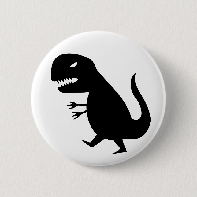 Grr Dinosaur 2 Inch Round Button (Front)